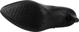 Botas femininas Rialto com salto agulha e fivela, bico fino, tamanho 6,5 M