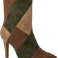 Botas Casilda de textura mista femininas Rialto, marrom, tamanho 10 M