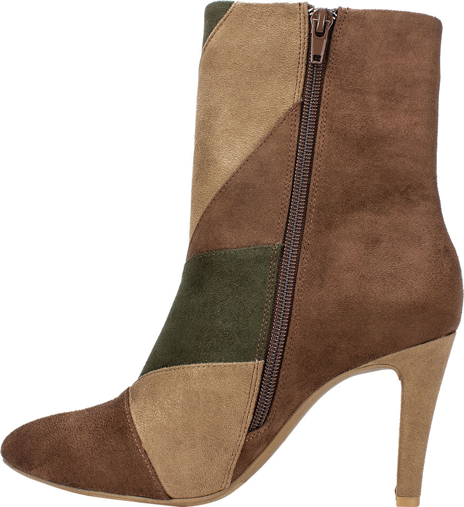 Botas Casilda de textura mista femininas Rialto, marrom, tamanho 10 M