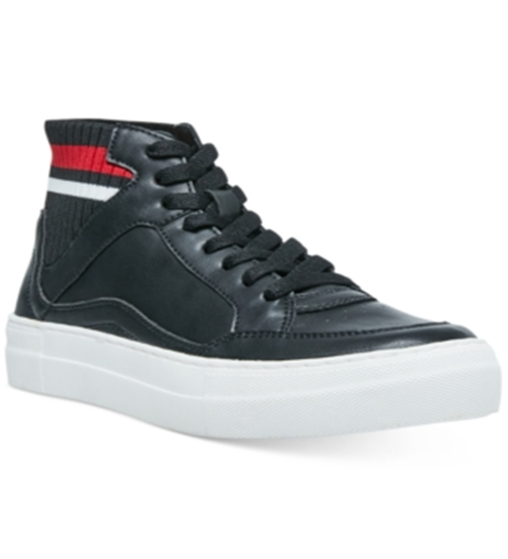 Tênis Madden Girl Bilijo Varsity Cano Alto Feminino Preto Tamanho 6,5