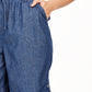 Shorts de algodão feminino Karen Scott, azul, tamanho X-S