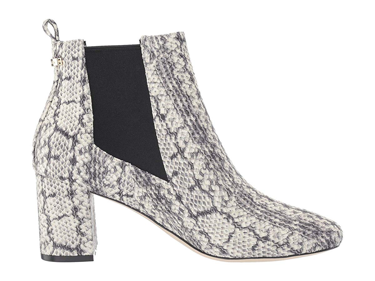 Bota Cole Haan Nitasha 65mm Feminina Cano Curto Bege Cobra Tamanho 7B