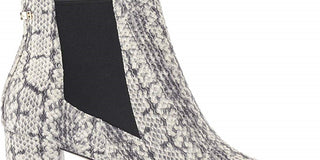 Bota Cole Haan Nitasha 65mm Feminina Cano Curto Bege Cobra Tamanho 7B