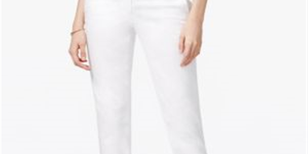 Calça social feminina Michael Kors, de tecido plano, branca, tamanho 2