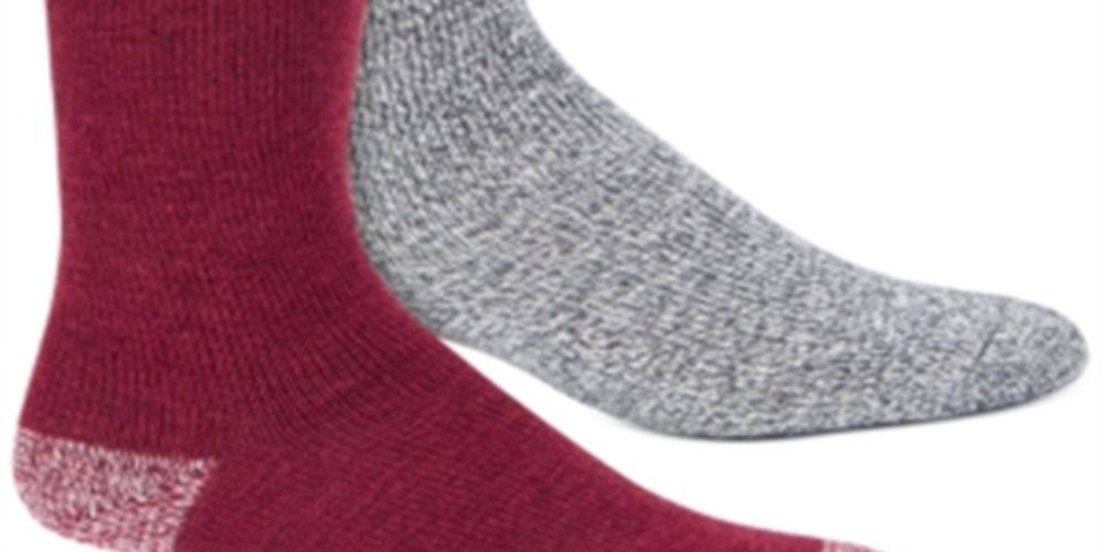 Pacote com 2 meias Timberland masculinas mescladas, vermelhas, tamanho único