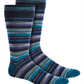 Meias de cano curto listradas de tencel Perry Ellis Portfolio para homens, tamanho regular, azul