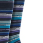 Meias de cano curto listradas de tencel Perry Ellis Portfolio para homens, tamanho regular, azul