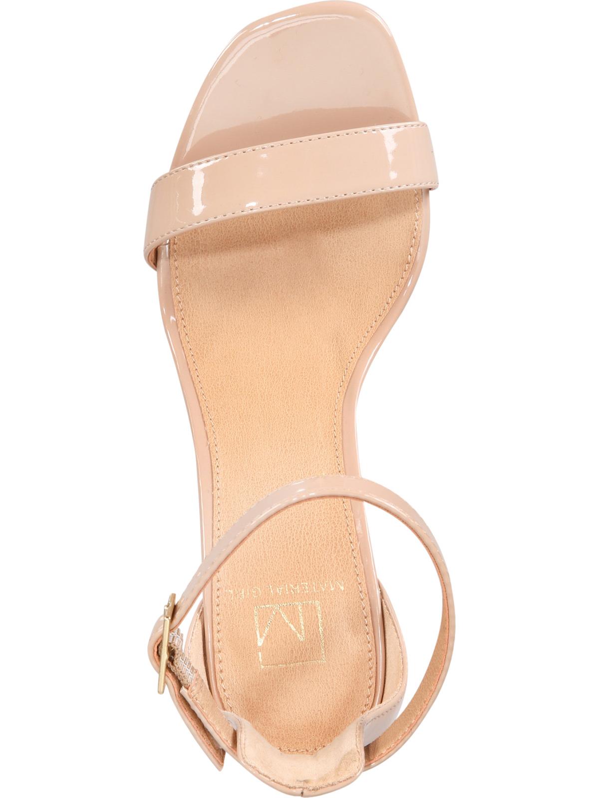 Material Girl Blaire Sandálias Femininas de Duas Peças Marrom Tamanho 7 W