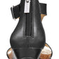 Sandálias femininas Kenneth Cole Reaction, bico redondo, fivela, gladiador, pretas, tamanho 7,5 M