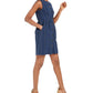 Vestido tubinho jeans listrado Nanette Lepore feminino, azul, tamanho 2