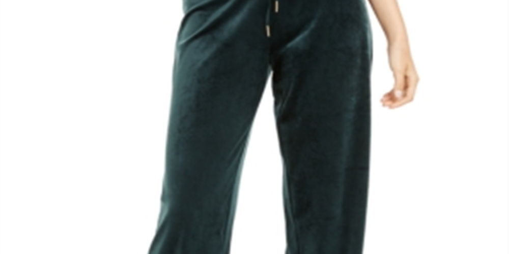 Calça reta feminina Calvin Klein azul tamanho grande