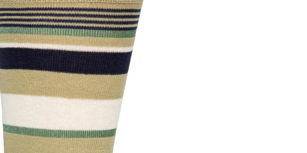 Meias de malha listradas masculinas Calvin Klein marrom tamanho 7-12