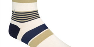 Meias de malha listradas masculinas Calvin Klein marrom tamanho 7-12