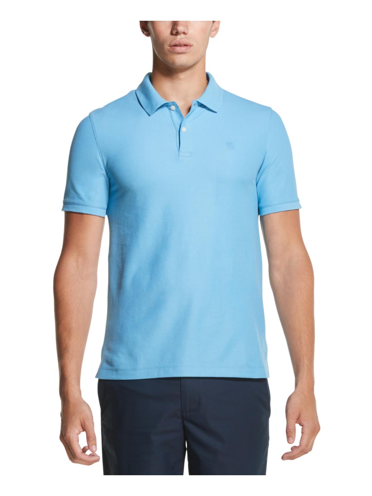 Camisa casual DKNY Stackble Regular Fit Masculina Azul Tamanho P