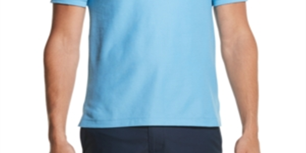 Camisa casual DKNY Stackble Regular Fit Masculina Azul Tamanho P