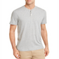 Camisa masculina Heather Henley Club Room cinza tamanho M