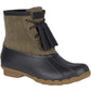 Bota feminina Sperry Sider Saltwater com borla, tamanho 9 M, vinho