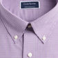 Camisa social masculina Club Room Classic Regular Fit Performance Mini Gingham Roxa Tamanho 16X34X35