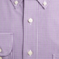 Camisa social masculina Club Room Classic Regular Fit Performance Mini Gingham Roxa Tamanho 16X34X35