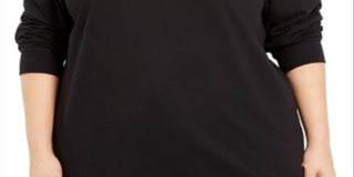 Calvin Klein Plus Logo Print Sweatshirt Feminino Preto Tamanho 3X