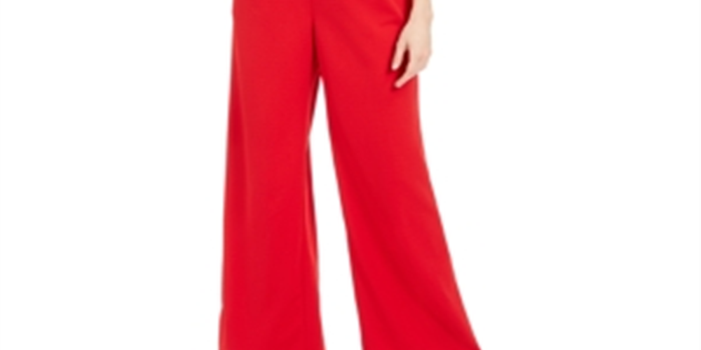 Macacão Calvin Klein Feminino Sem Mangas Decote Quadrado Vermelho Tamanho 2