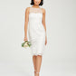 Vestido tubinho floral bordado Adrianna Papell feminino, branco, tamanho 2