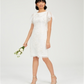 Vestido tubinho floral bordado Adrianna Papell feminino, branco, tamanho 2