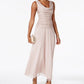 Vestido feminino R &amp; M Richards com babados e drapeado, marrom, tamanho 14
