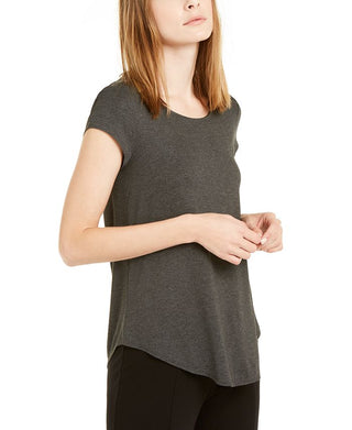 Camiseta Alfani Feminina Mescla Cinza Tamanho XS