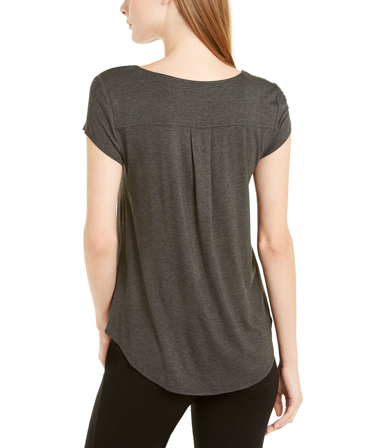 Camiseta Alfani Feminina Mescla Cinza Tamanho XS