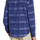 Camisa xadrez masculina Tommy Bahama com botões, tamanho grande, azul
