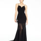 Vestido de noite longo sem mangas feminino B Darlin, preto, tamanho 5-6