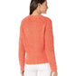 1.STATE Suéter texturizado aconchegante feminino laranja