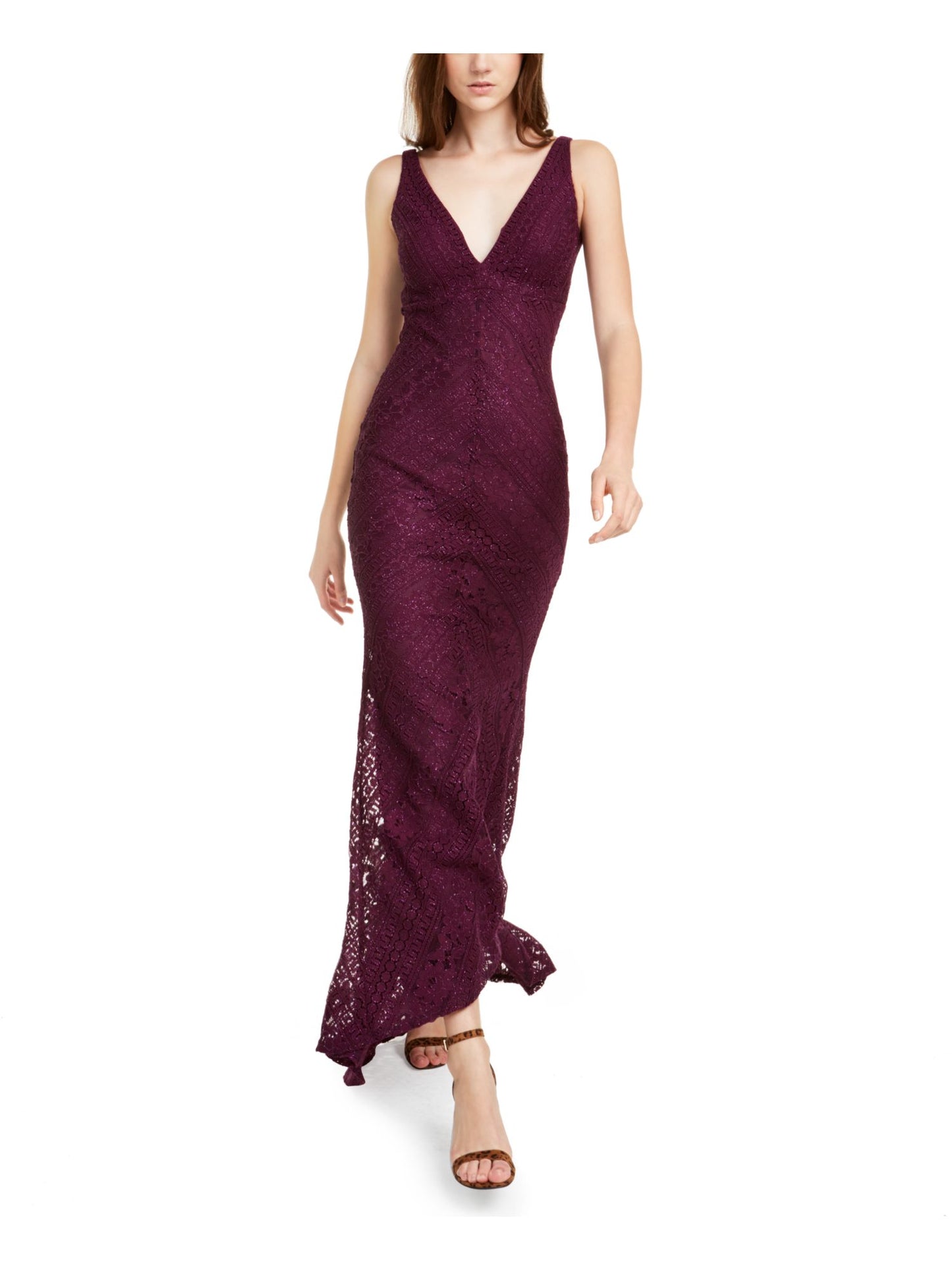 jump-womens-v-neck-full-length-body-con-evening-dress-purple-size-1-2