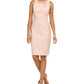 Vestido justo com detalhes Harper Rose para mulheres, rosa, tamanho 4