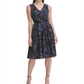 Vestido Tommy Hilfiger Feminino com Cinto Bordado, Ajuste e Flare, Preto, Tamanho 6