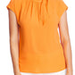 Blusa feminina Vince Camuto lisa laranja tamanho grande