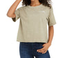 Camiseta O'Neill Junior's Cotton Raw Hem Verde Tamanho X-S