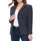 Tommy Hilfiger Blazer Feminino com Acabamento em Fita Cinza Tamanho 10