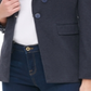 Tommy Hilfiger Blazer Feminino com Acabamento em Fita Cinza Tamanho 10