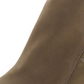 Botas de couro femininas Aqua College, à prova d'água, com puxador traseiro, zíper confortável, bico redondo, salto bloco, zíper, tamanho 8,5 M