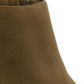 Botas de couro femininas Aqua College, à prova d'água, com puxador traseiro, zíper confortável, bico redondo, salto bloco, zíper, tamanho 8,5 M