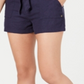 Shorts Roxy Junior's com cinto Paperbag azul tamanho grande