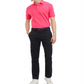 Camisa polo masculina Tommy Hilfiger de algodão com ajuste clássico - rosa, tamanho XXL
