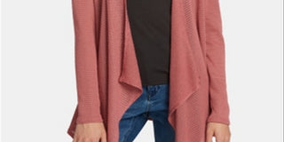 Cardigan envolvente frontal aberto Volcom Junior's rosa tamanho GG