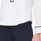 Tommy Hilfiger Blusa Feminina com Botões e Gola Redonda, Branca, Tamanho P