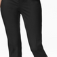 Calça Capri Alfani Feminina com Cadarço Preta Tamanho 4 Petite