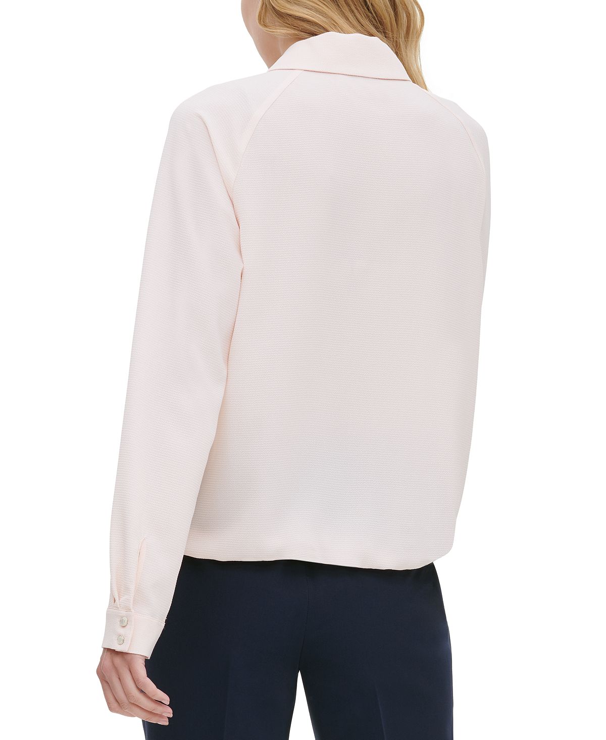 Tommy Hilfiger Blusa Feminina Gola Bolha Branca Tamanho P