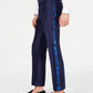 Calça Slim Fit Milan Metálica Masculina INC International Concepts Azul Tamanho 36X30