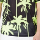 Camisa casual de malha estampada para o verão masculina da INC International Concepts, preta, tamanho XXX-G